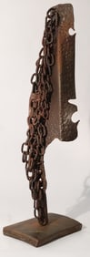 Striking Iron Mid Century Sculpture