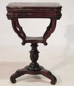 American Classical Rosewood Lift Top Sewing Stand