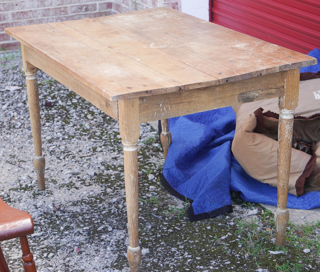 Antique Backcountry Ash & Pine Harvest Table (1 of 2)