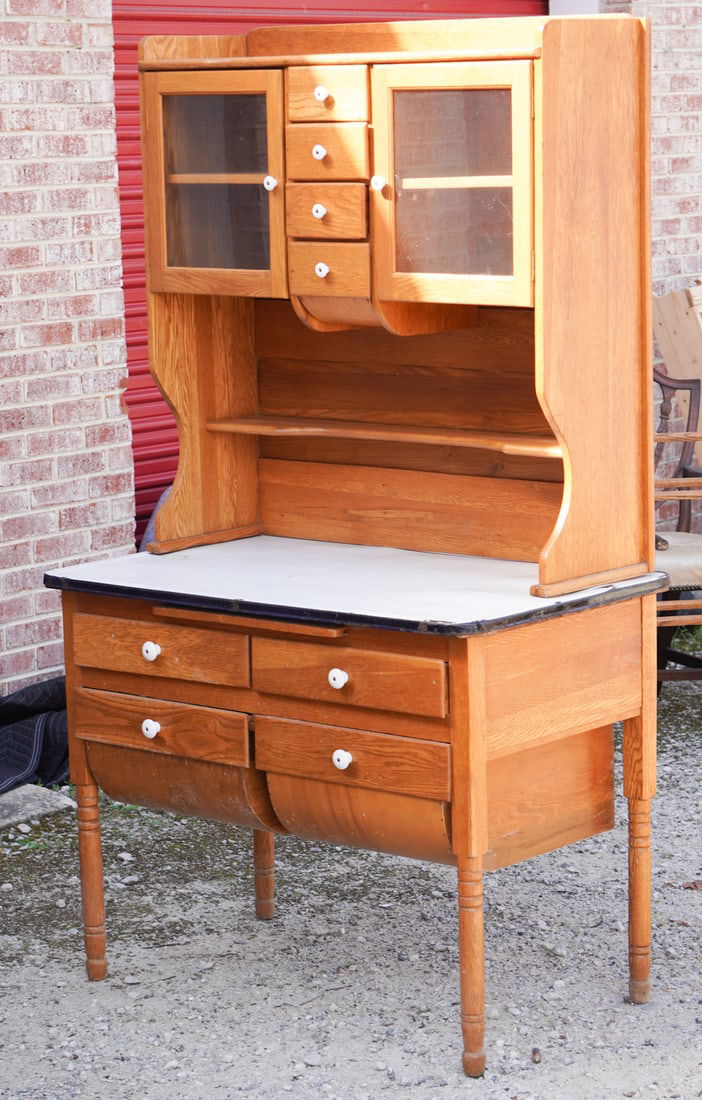 Antique American Hoosier Cabinet (1 of 3)