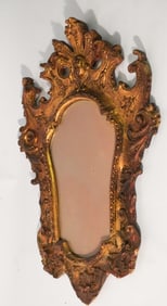 Handsome Continental Rococo Gilt Looking Glass
