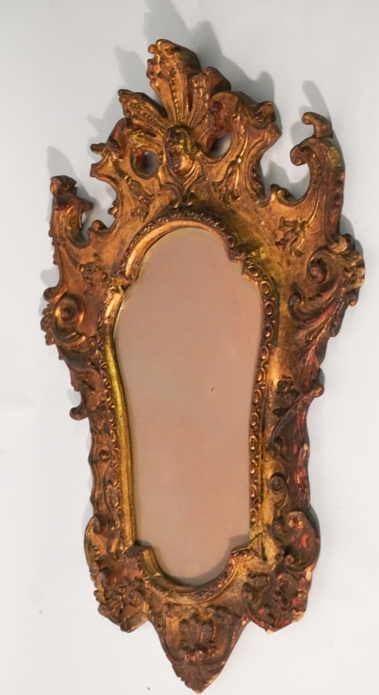 Handsome Continental Rococo Gilt Looking Glass (1 of 4)
