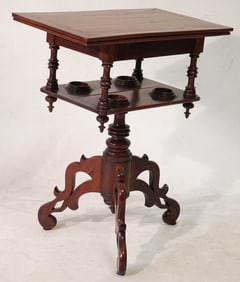 Handsome English Regency Mahogany Games Table