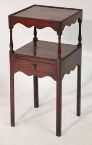 Charming English George III Mahogany Side Table