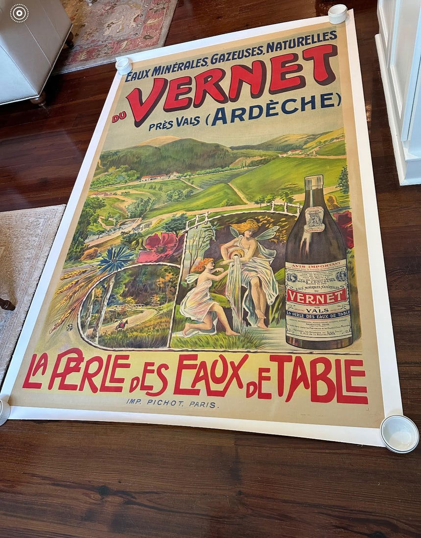 Rare Original Vintage French Mineral Water Poster (1 of 1)