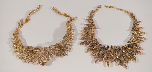 Two Designer Venetian Necklaces by Luigi Mellona