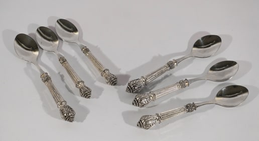 Excellent Set Godfinger Silver Plate Spoons for Neiman Marcus