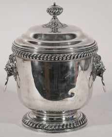 Very Fine Antique International Silver Co Lidded Classical Style Ice Bucket
