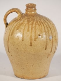 Very Fine Early Marked Edgefield Stoneware Jug