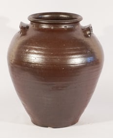 Excellent Early Marked Edgefield Stoneware Storage Jar