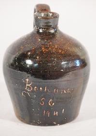 Uncommon Signed Southern Stoneware South Carolina Jug by Guy Daugherty