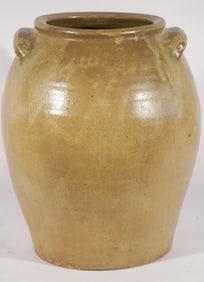 Excellent Early Marked Edgefield Stoneware Storage Jar