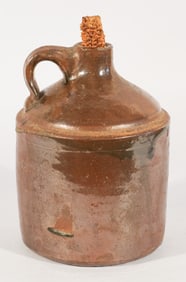 Uncommon Signed Georgia Stoneware Stacker Jug