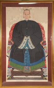Excellent Antique Chinese Ancestor Portrait