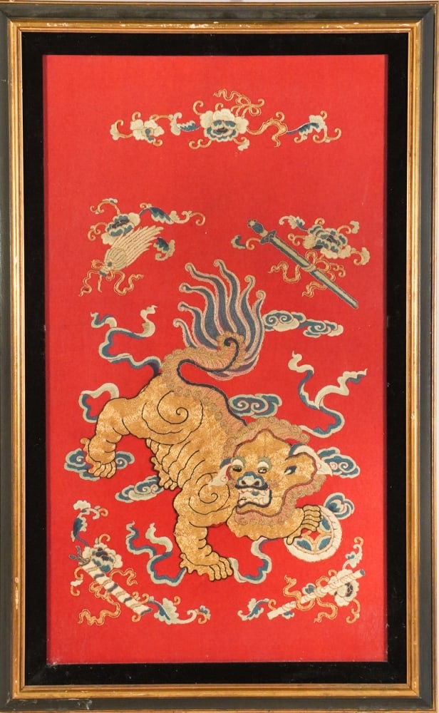 Antique Chinese Needlework Pictorial Work (1 of 4)