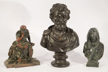 Collection Decorative Grand Tour Style European Sculptural Pieces