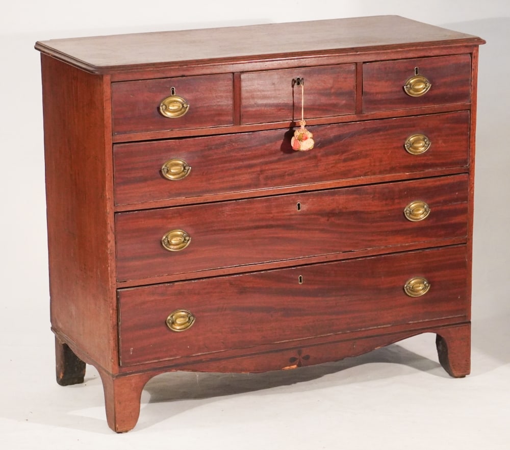 Handsome English George III Figured Mahogany (1 of 5)