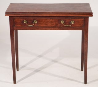 English George III Figured Mahogany Games Table