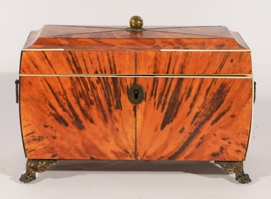 Excellent English Regency Tea Caddy