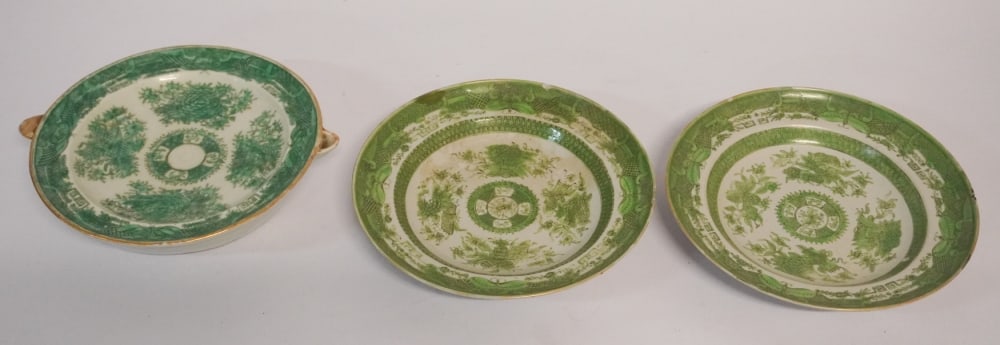 Excellent Collection Rare Chinese Export Porcelain Green Fitzhugh Wares (1 of 4)
