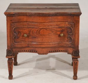 Fine Antique French Carved Walnut Side Cabinet