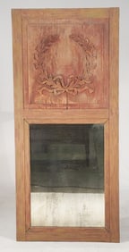 Handsome French Carved Hardwood Looking Glass