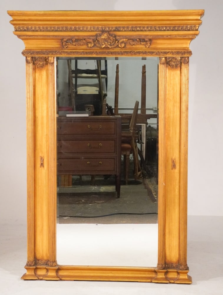 Classical Style Carved & Gilt Pier Mirror (1 of 3)