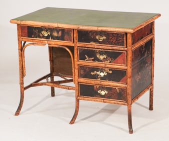 Handsome Aesthetic Movement Bamboo Desk