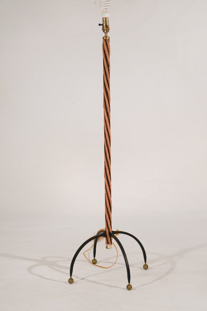 Charming Designer Nautical Iron & Rope Floor Lamp (1 of 1)