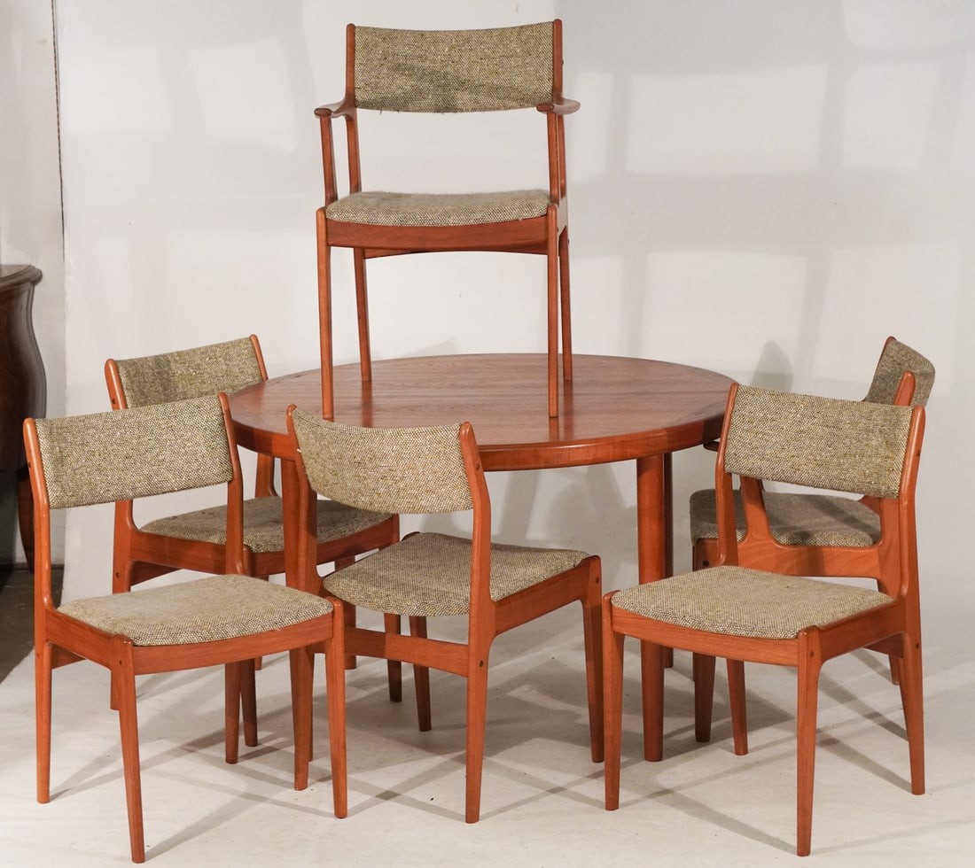 Vejle Stole Danish Modern Dining Table & Chairs (1 of 4)
