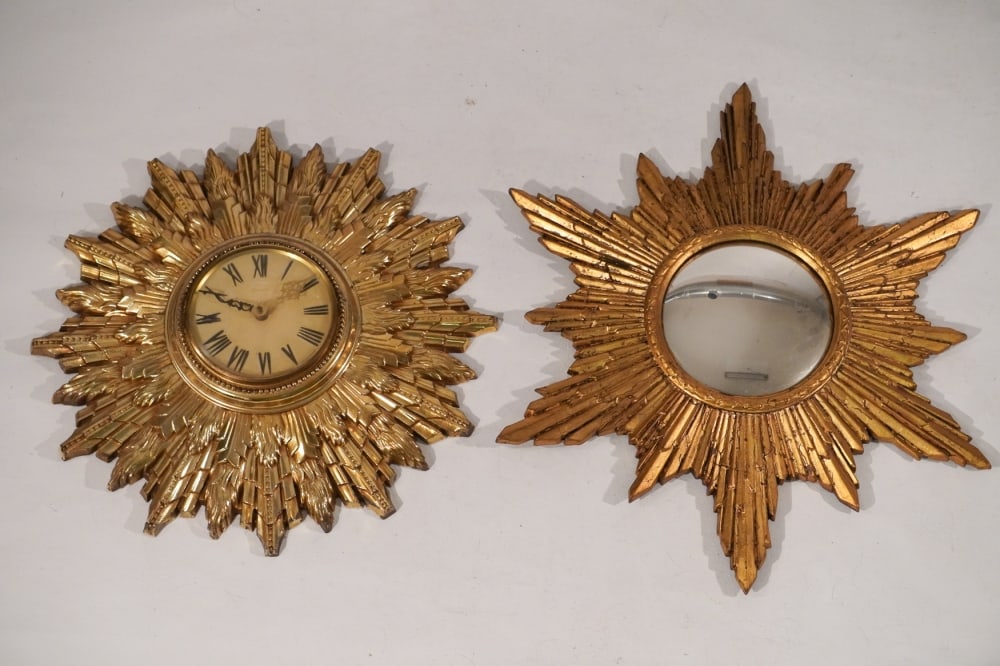 Fine Deco Neoclassical Style Starburst Clock (1 of 1)