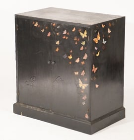Elegant Art Deco Lacquered Side Cabinet