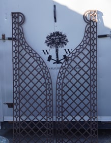 Exceptional Antique Cast Iron Horse Racing Gates