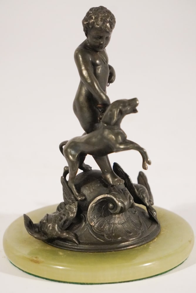 Antique Austrian Bronze Figure Neoclassical Hunter (1 of 3)