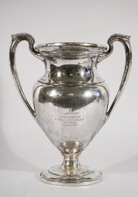 Excellent Antique Sterling Silver Fox Hunt Trophy Tallahassee, Florida