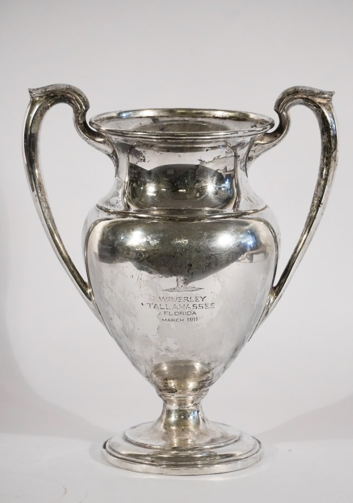 Excellent Antique Sterling Silver Fox Hunt Trophy Tallahassee, Florida (1 of 4)