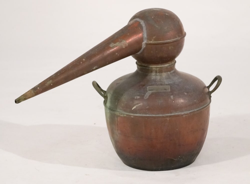 Excellent Antique Copper Liquor Still (1 of 3)