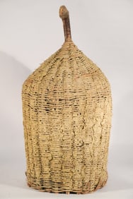 Antique New England Woven Vine Bee Hive