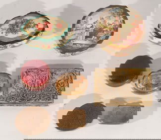 Collection Antique Desk or Vanity Boxes