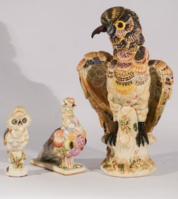 Brilliant Collection Italian Porcelain Sculptural Birds