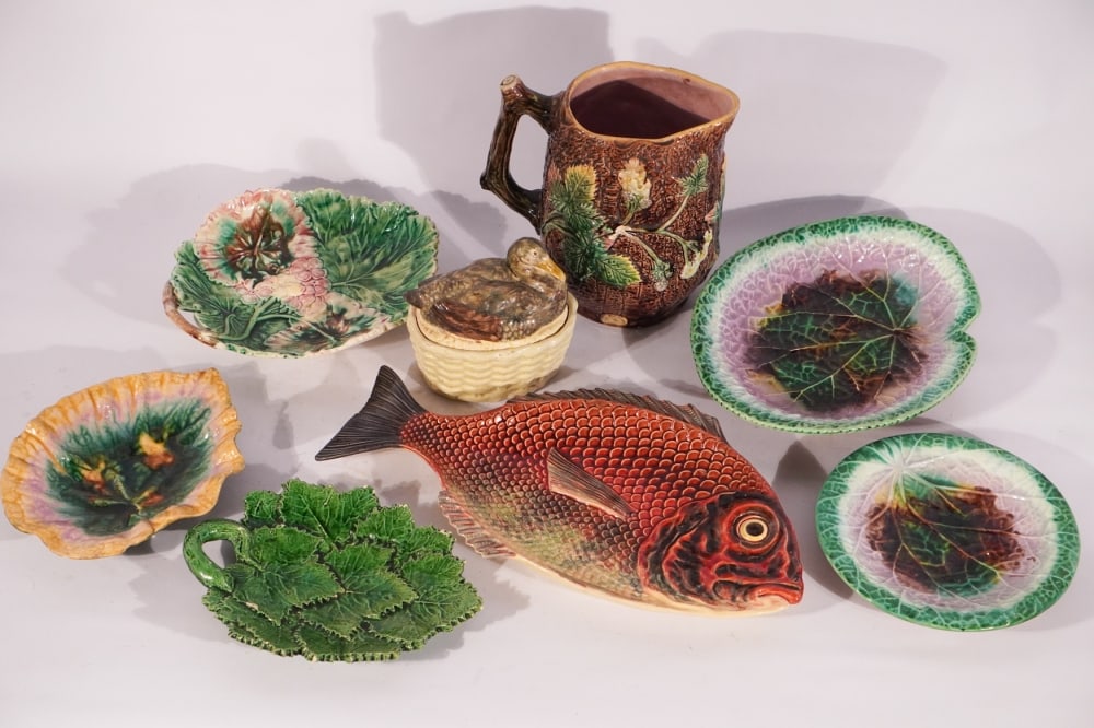 Collection of Antique Continental Majolica Tablewares (1 of 5)