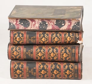 Very Charming Club Style Book Stack Side Table