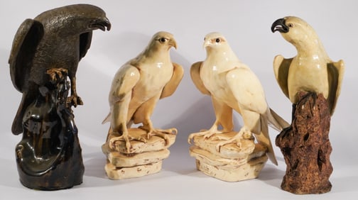 Collection Antique & Vintage Raptor Bird Figures
