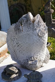 Interesting Ceramic Deco Fish Garden Sculpture