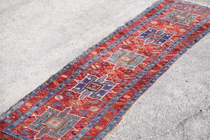 Handsome Antique Persian Tribal Runner Carpet
