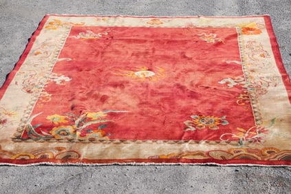 Very Fine Vintage Art Deco Chinese Peking Carpet