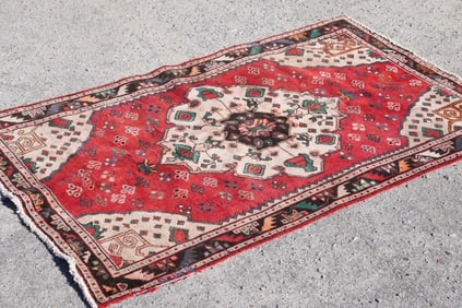 Vintage Persian Hand Knotted Carpet