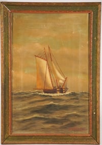 British or American School Ships Portrait