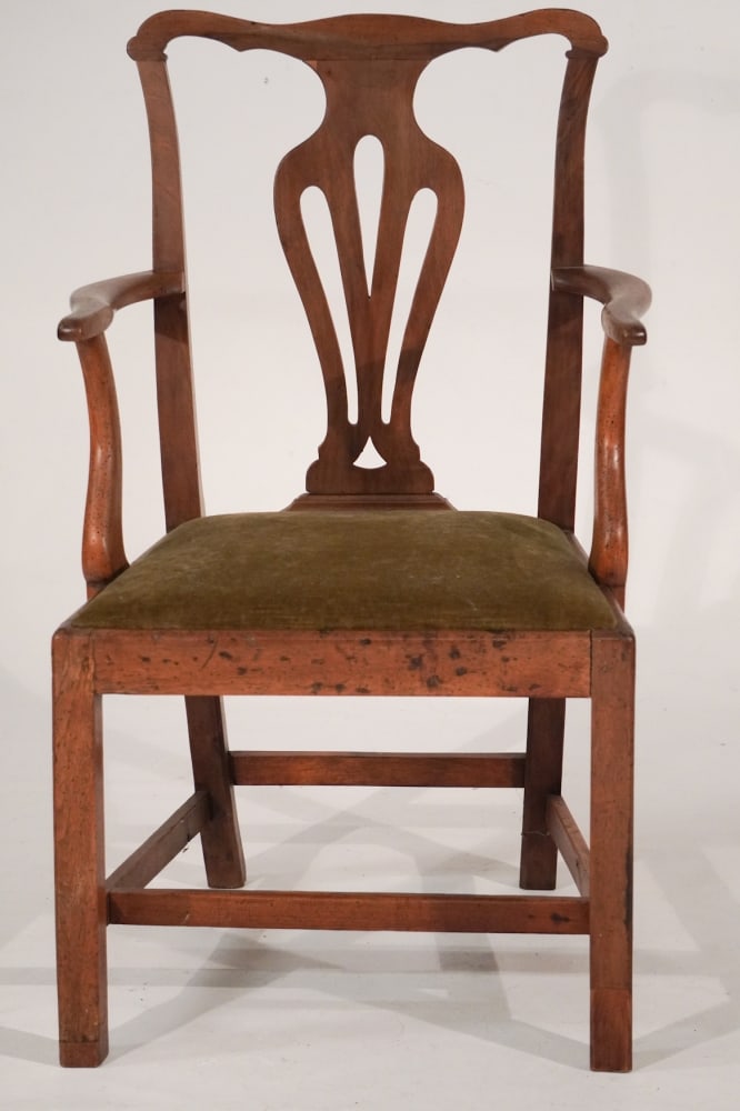 Handsome Chippendale Mahogany Armchair (1 of 3)