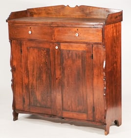 Very Charming & Interesting Country Federal Poplar Jelly Cupboard